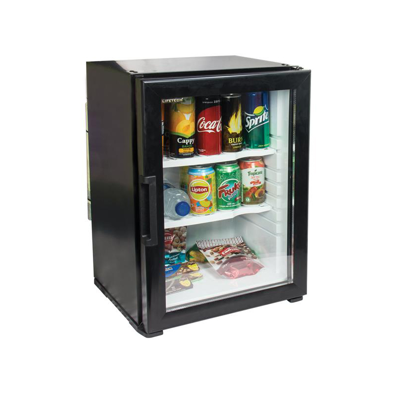 Lifetech Minibar Siyah Cam Kapı 40 Lt  